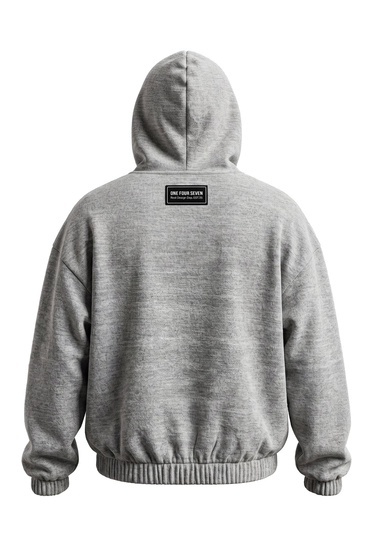 Erkek Oversized Brushed Marl Knit Hoodie - Grimelanj