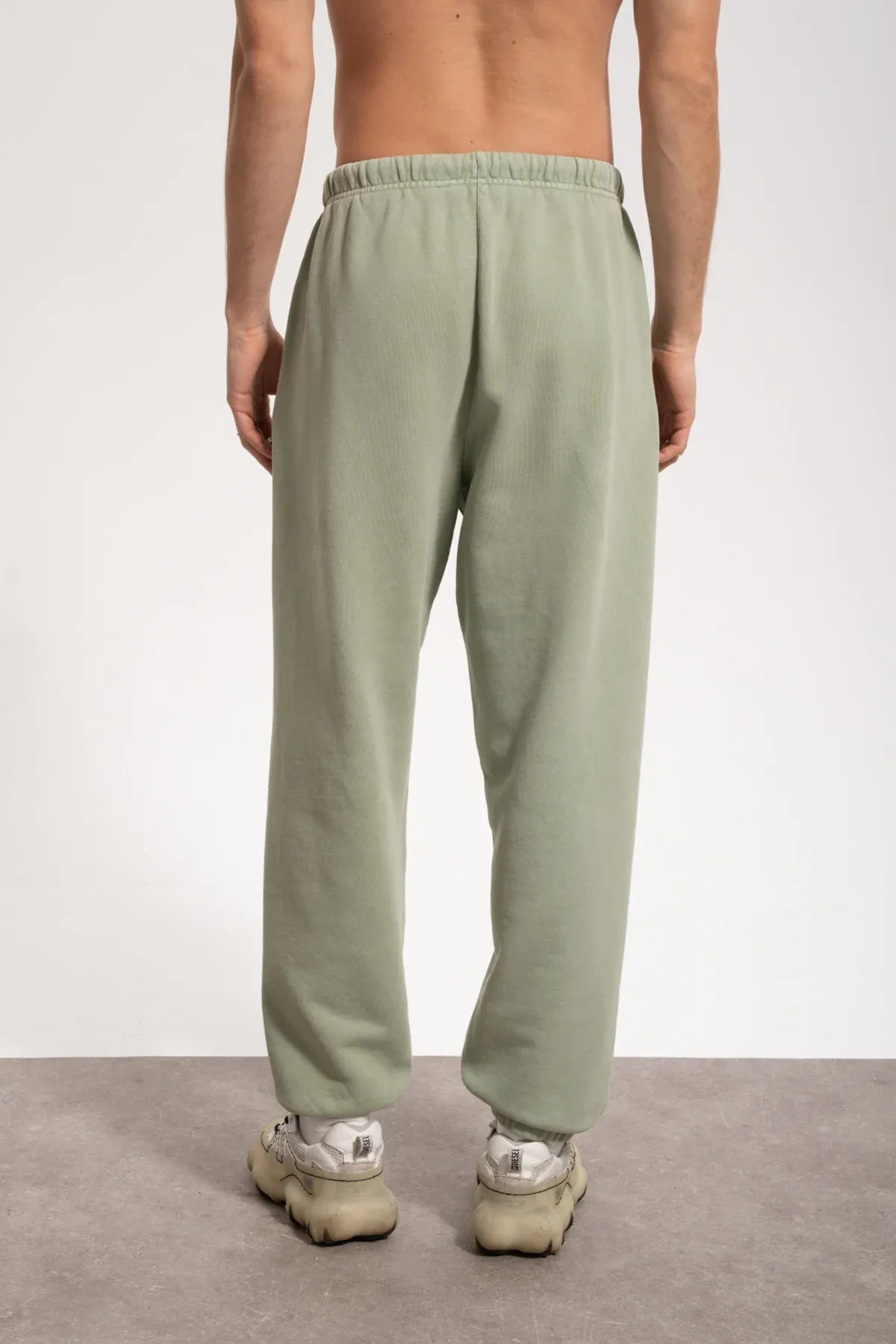 Erkek Relaxed Fit Washed Sweatpants - Yeşil - REST 147