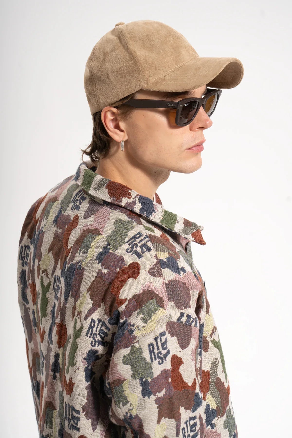 Erkek Relaxed Fit Jacar Camouflage Jacket - Kamuflaj - REST 147