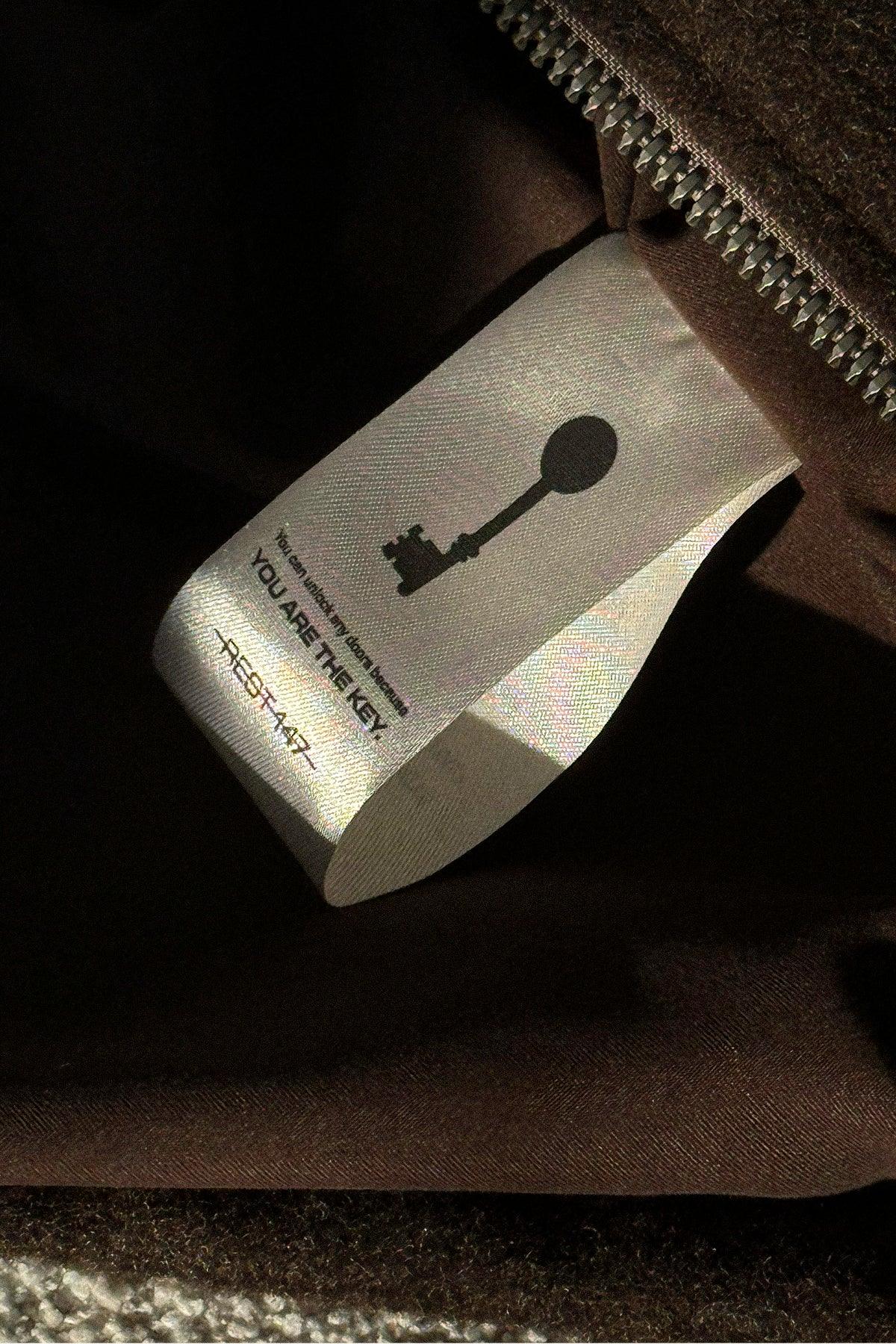 Erkek Relaxed Fit Wool Zipper Jacket Kahverengi - REST 147