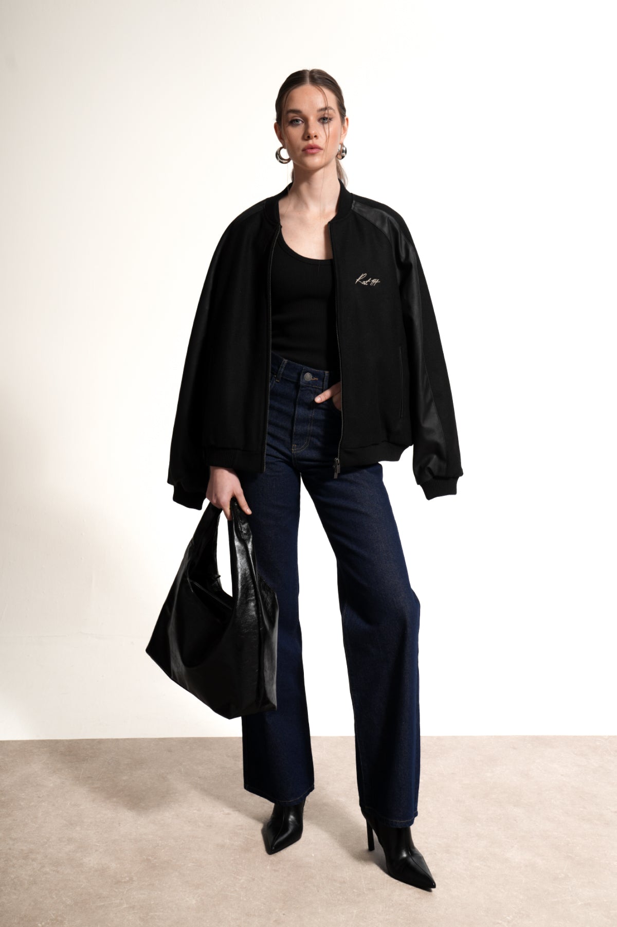 Kadın Straight Key Denim Pants - Lacivert