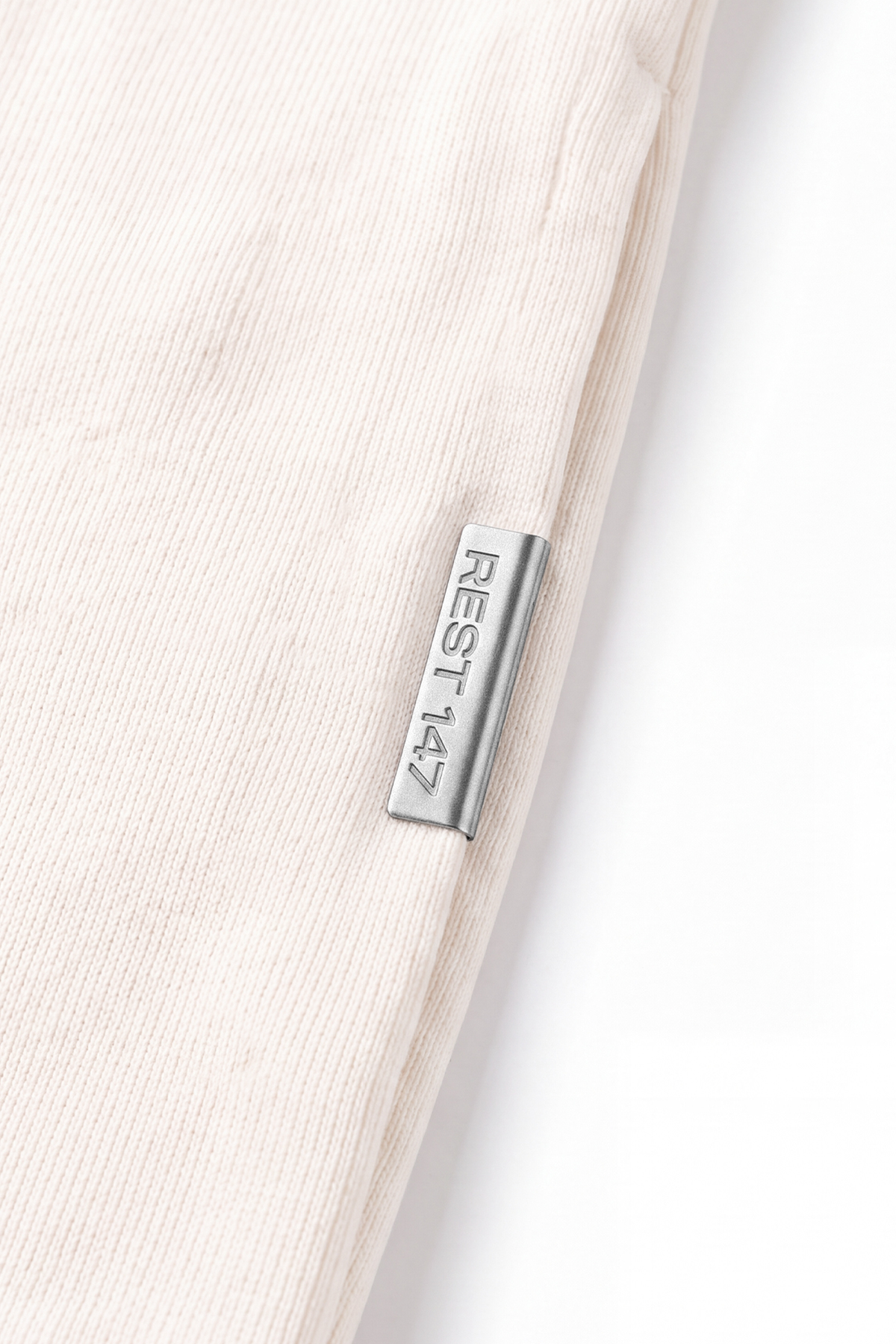 Erkek Relaxed Fit Half Zip Sweatshirt - Ekru
