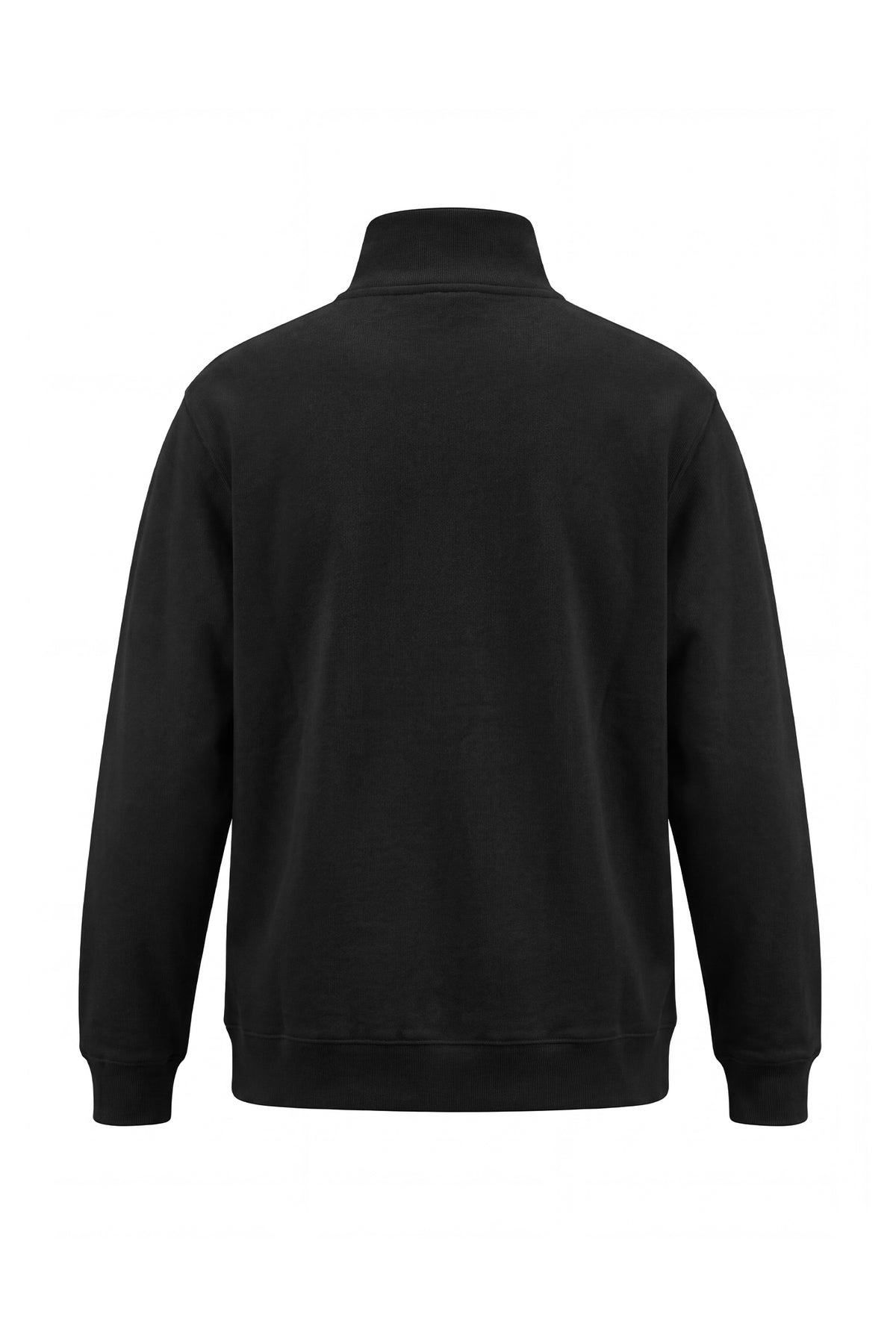 Erkek Relaxed Fit Half Zip Sweatshirt - Siyah