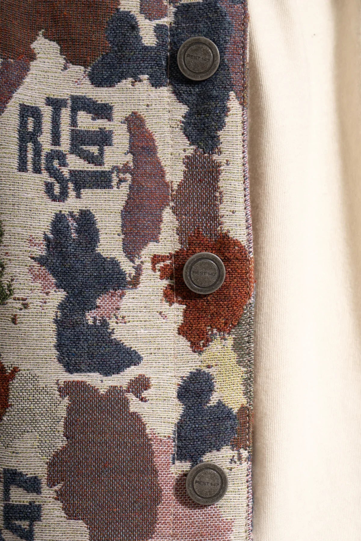 Erkek Relaxed Fit Jacar Camouflage Jacket - Kamuflaj - REST 147