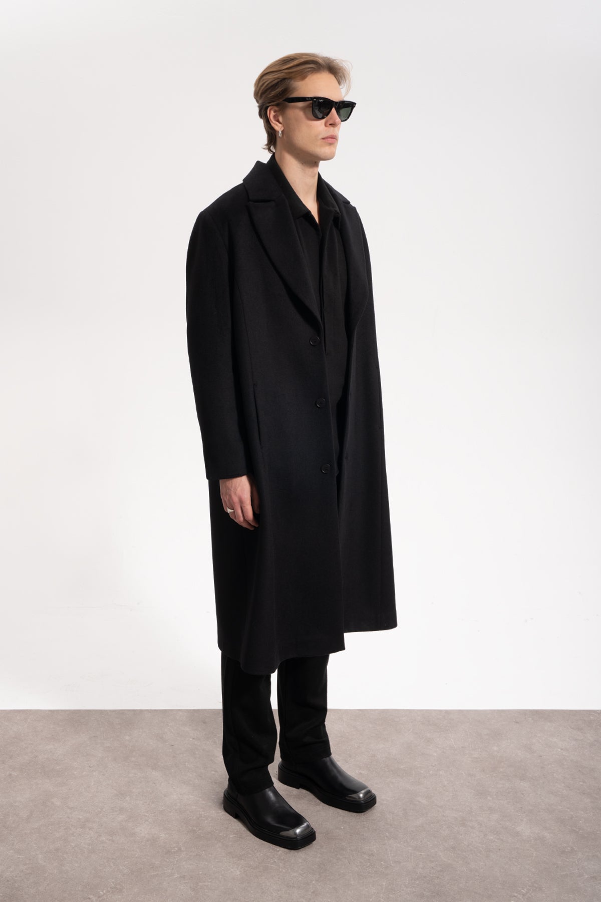 Unisex Relaxed Fit Wool Coat