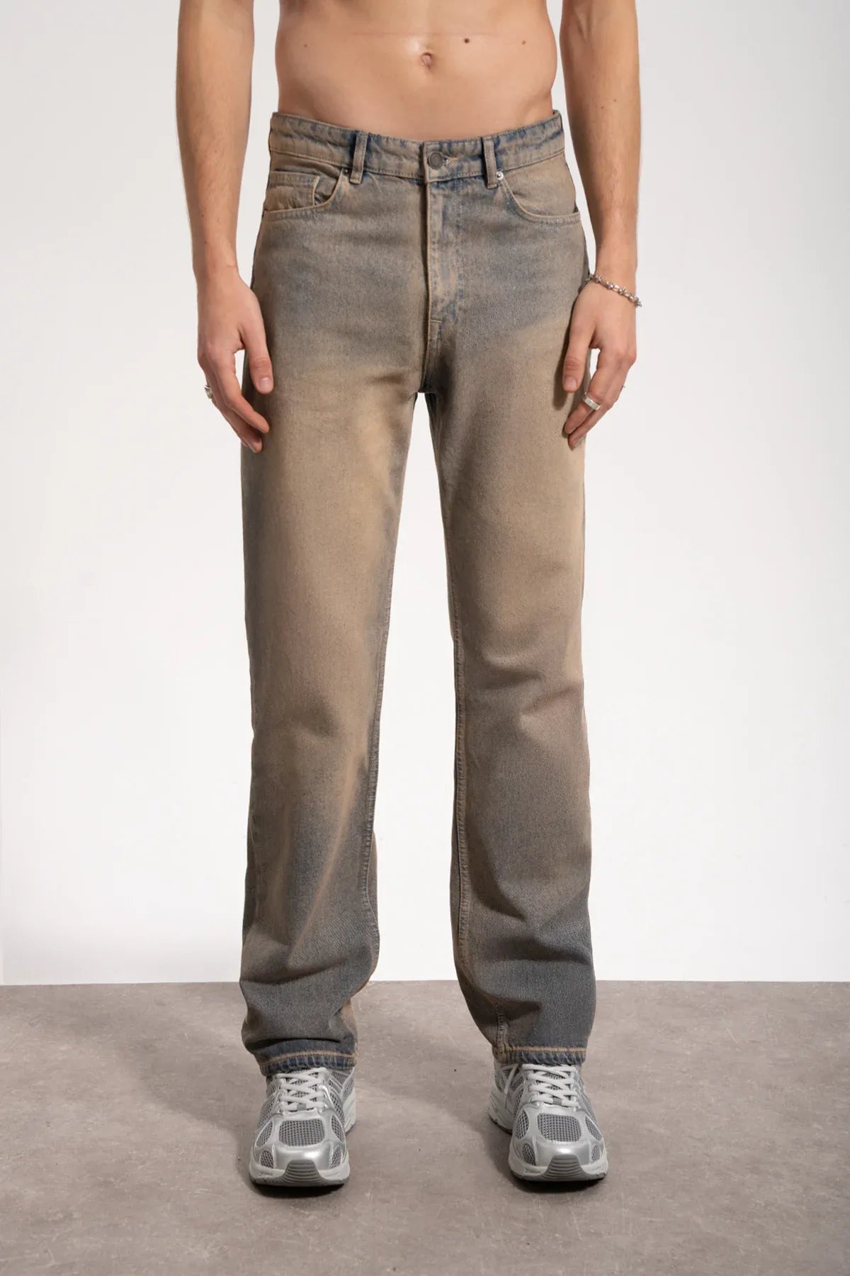 Erkek Relaxed Fit Key Denim Pants - Mavi - REST 147