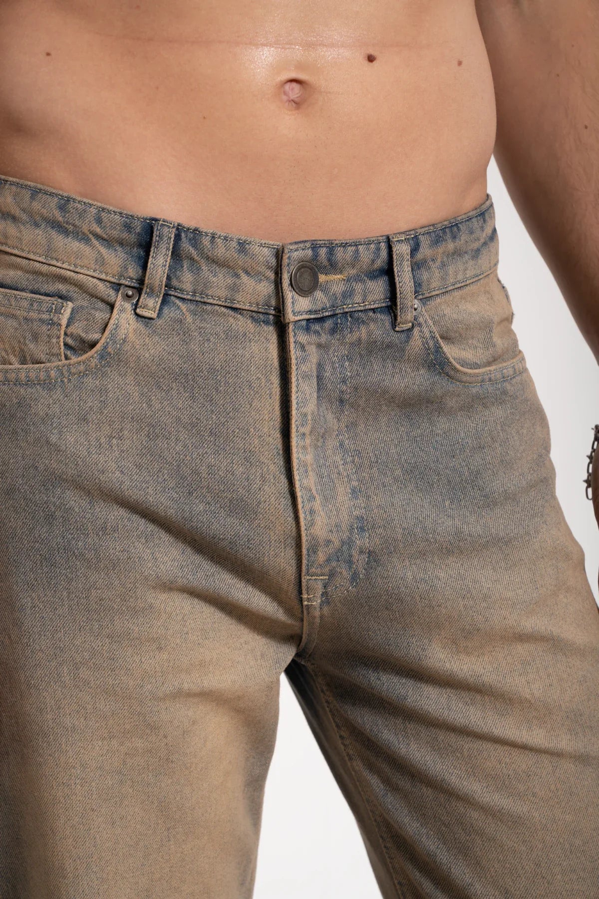 Erkek Relaxed Fit Key Denim Pants - Mavi - REST 147