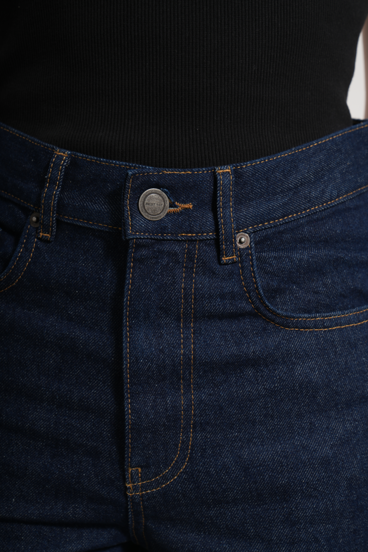 Kadın Straight Key Denim Pants - Lacivert
