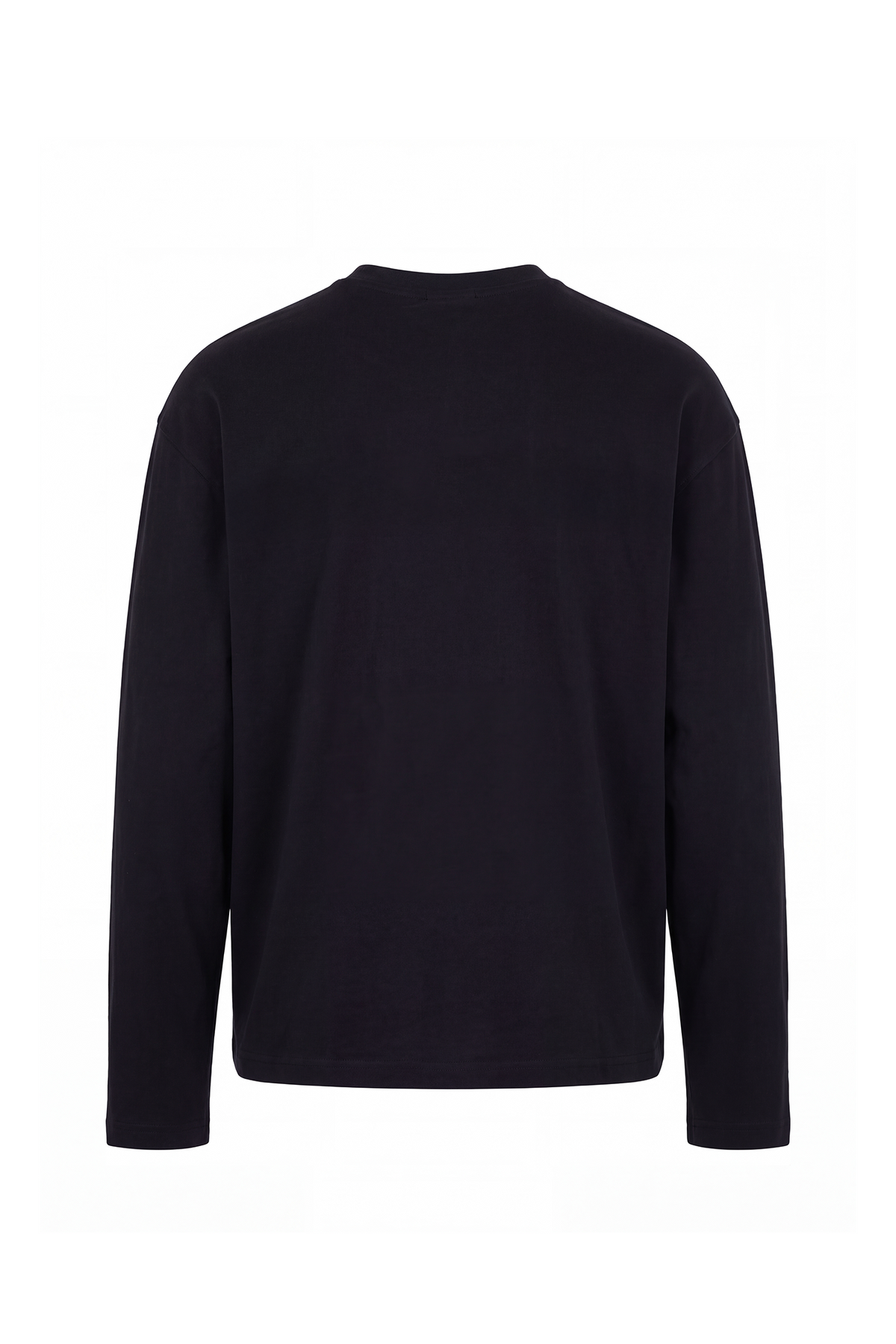 Erkek Relaxed Fit Logo Print Long Sleeve T-Shirt - Siyah
