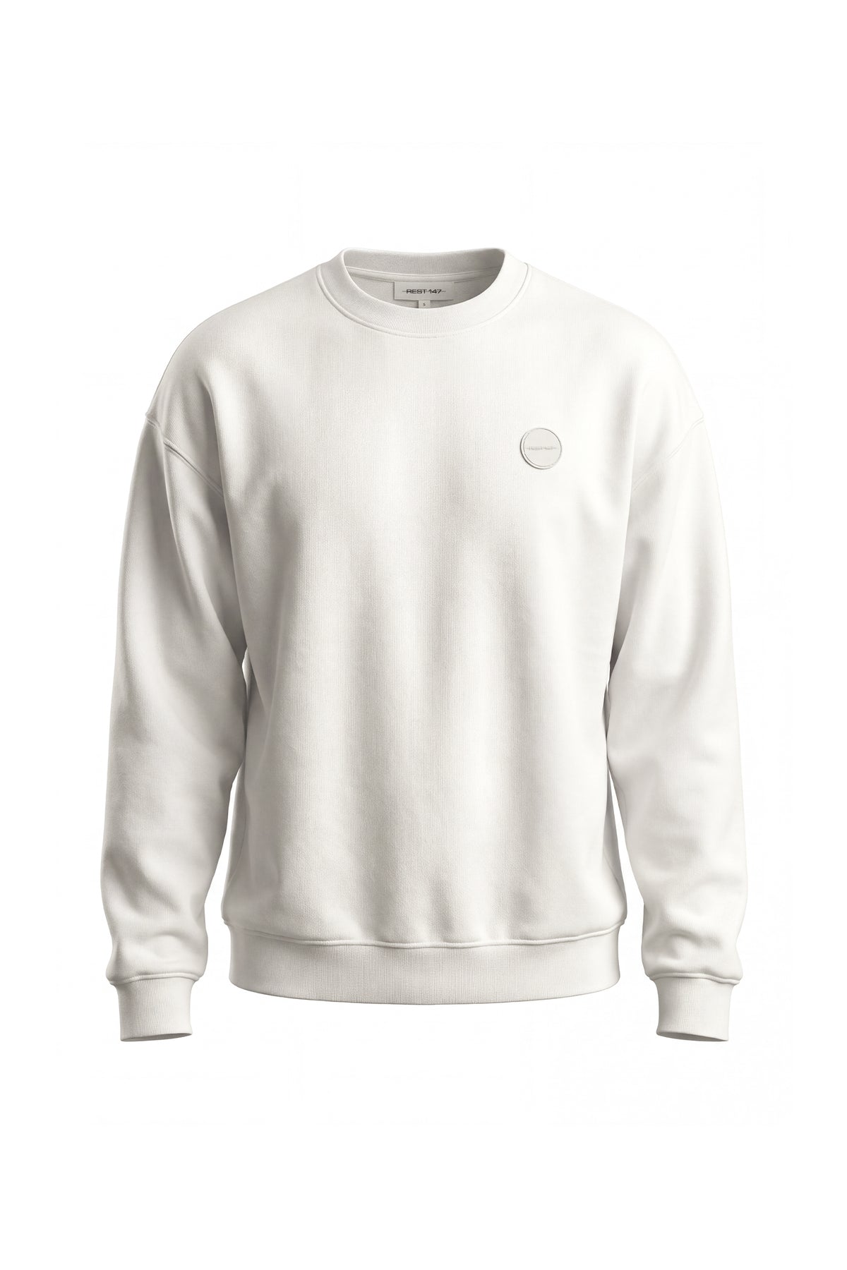 Erkek Relaxed Fit Sweatshirt - Kırık Beyaz